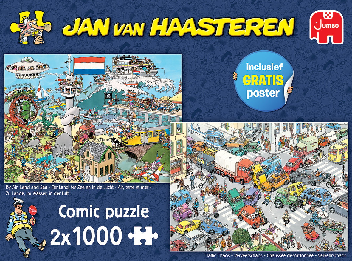 JvH Ter Land, ter Zee en in de Lucht & Verkeerschaos (2x 1000)
