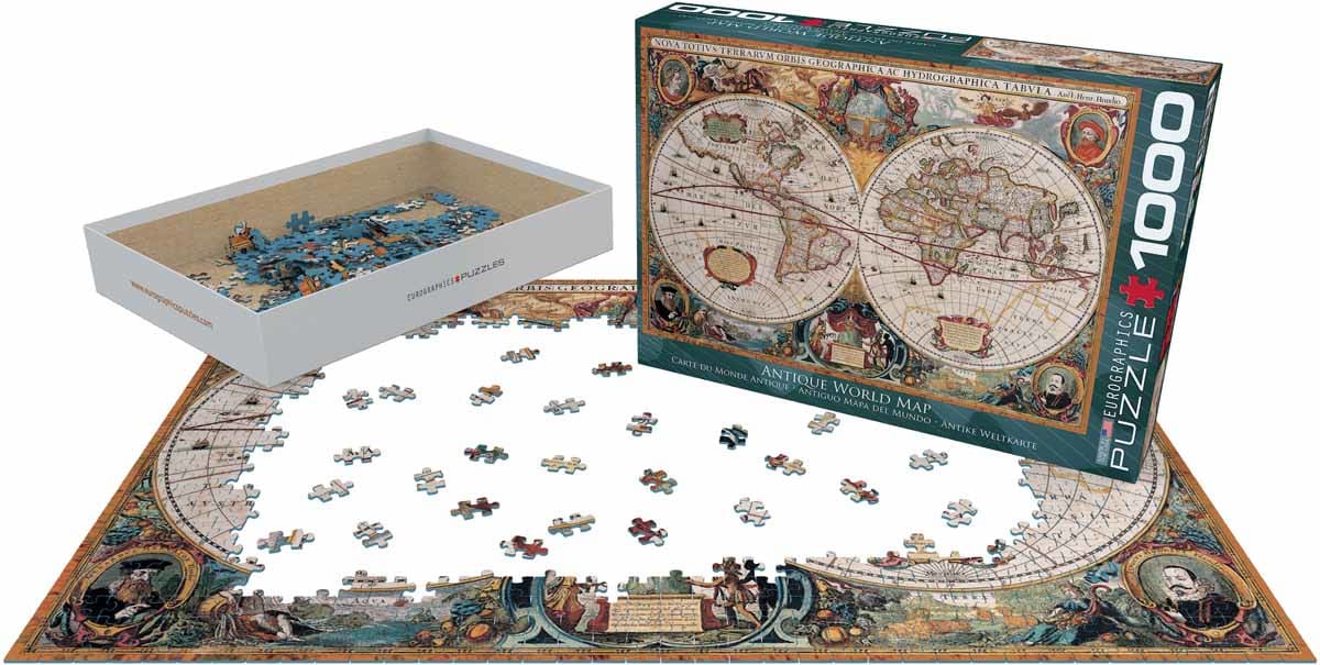 Antique World Map Jigsaw puzzle