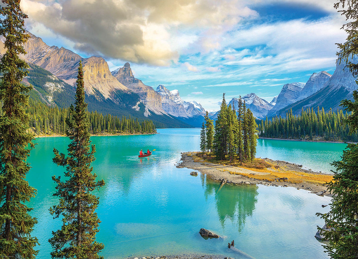 Maligne Lake, Alberta Jigsaw puzzle