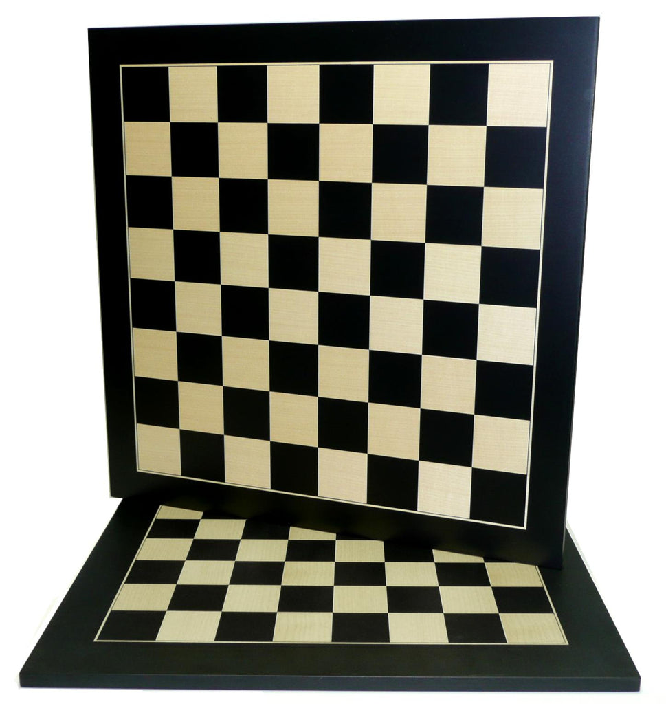 Schaakbord zwart ahorn 50 mm