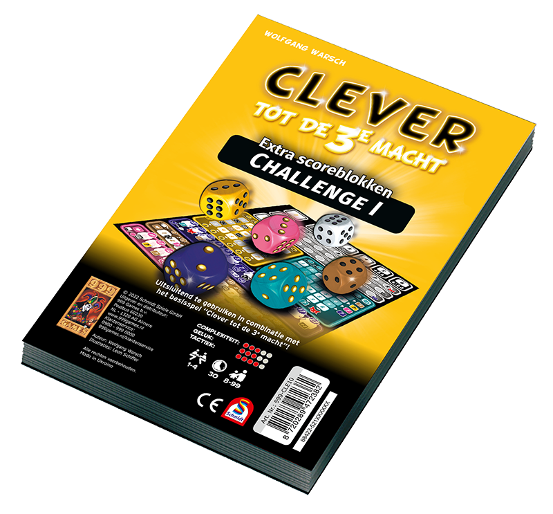 Scoreblok Clever tot de 3e Macht Challenge, Twee Stuks