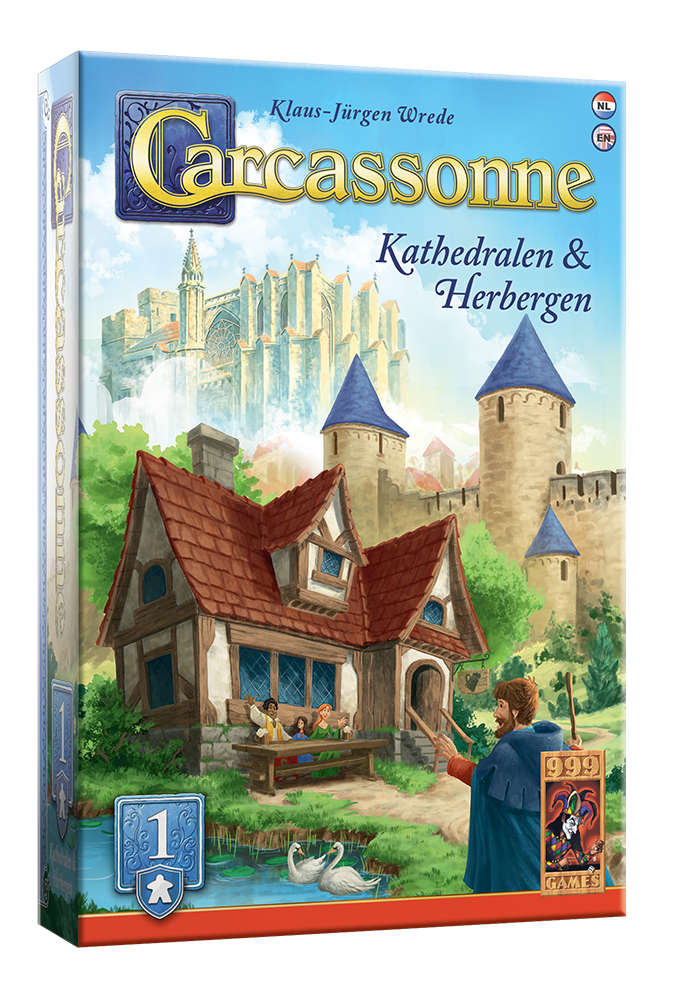 Carcassonne: Kathedralen & Herbergen Uitbreiding 1 - Bordspel