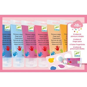 6 tubes Sweet vingerverf