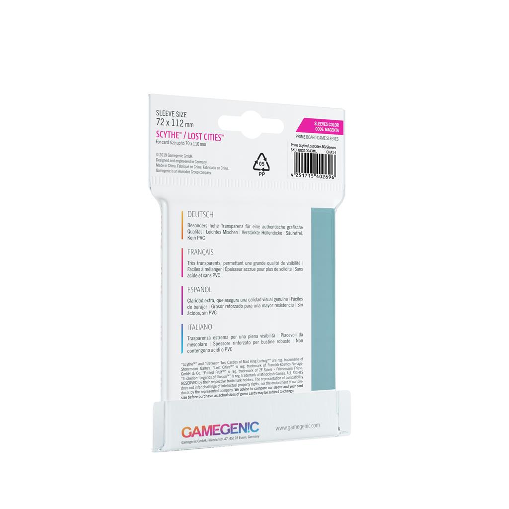 Gamegenic SLEEVES Prime Board Game - Magenta 72x112 (60)