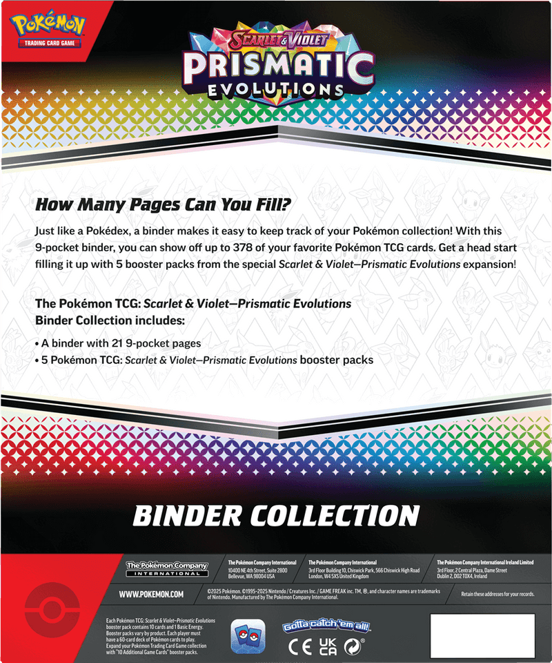 Prismatic Evolutions Binder Collection Alleen op voorraad in de winkel, enkel afhalen mogelijk!