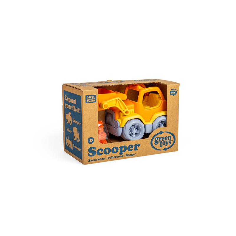 Scooper construction truck