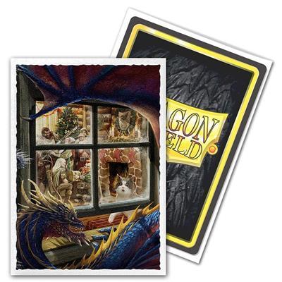 Dragon Shield Sleeves Classic Art Christmas Dragon