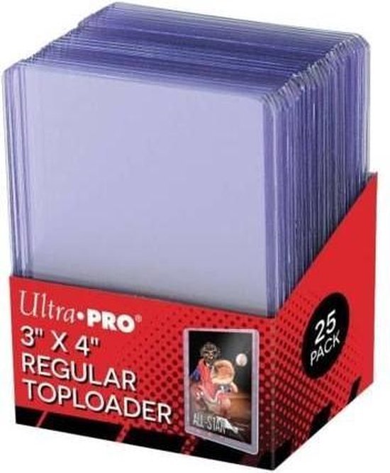 Ultra Pro 3" x 4" Clear Regular Toploader (25 stuks)