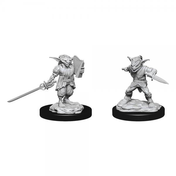 D&D Nolzur's MM Unpainted Miniatures Male Goblin Rogue & Female Goblin Bard