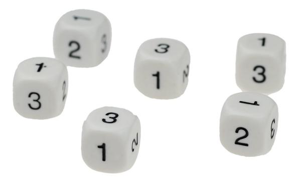 Rekendobbelsteen 1-3
