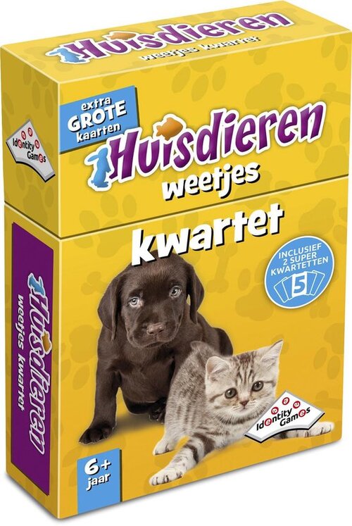 Huisdieren weetjes kwartet
