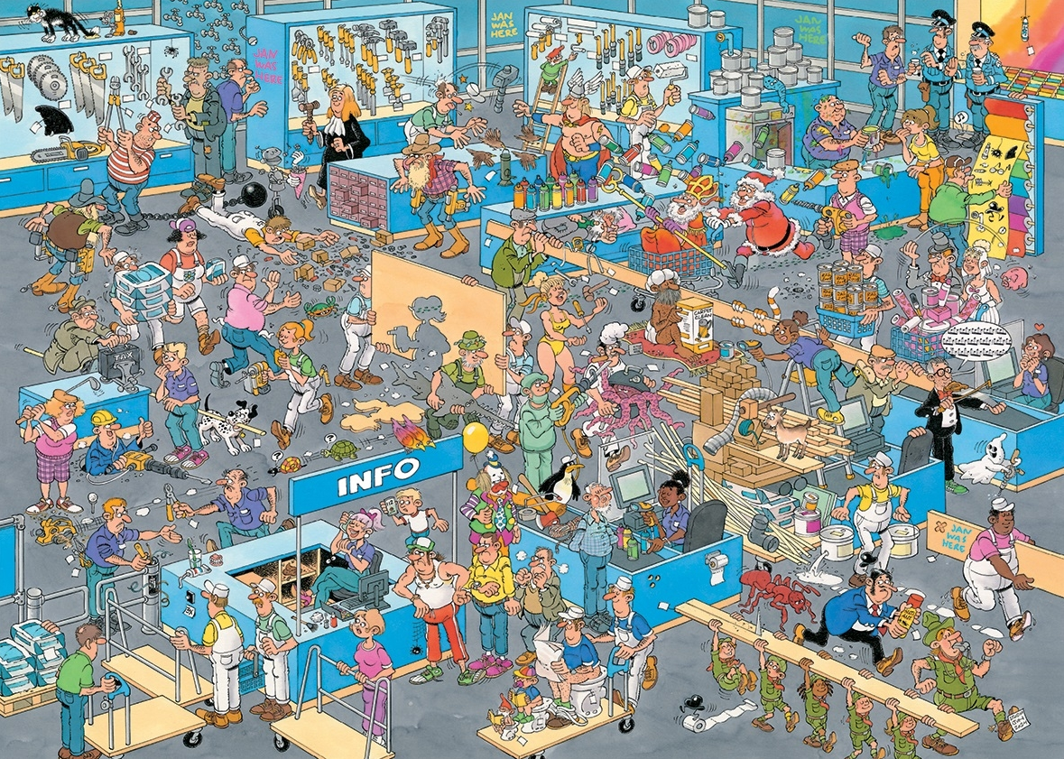 De Verbouwing & Doe-Het-Zelfwinkel - Jan van Haasteren (2×1000)