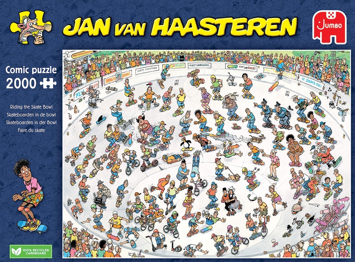 Skateboarden in de Bowl - Jan van Haasteren (2000)