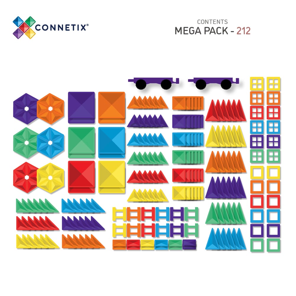 Connetix 212-delige Mega Pack – Complete Magnetische Bouwset