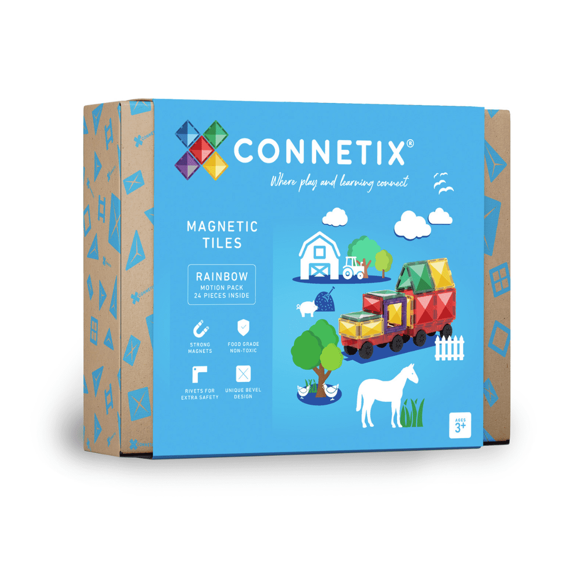 Connetix Motion Pack – 24-delig (Met wielen)
