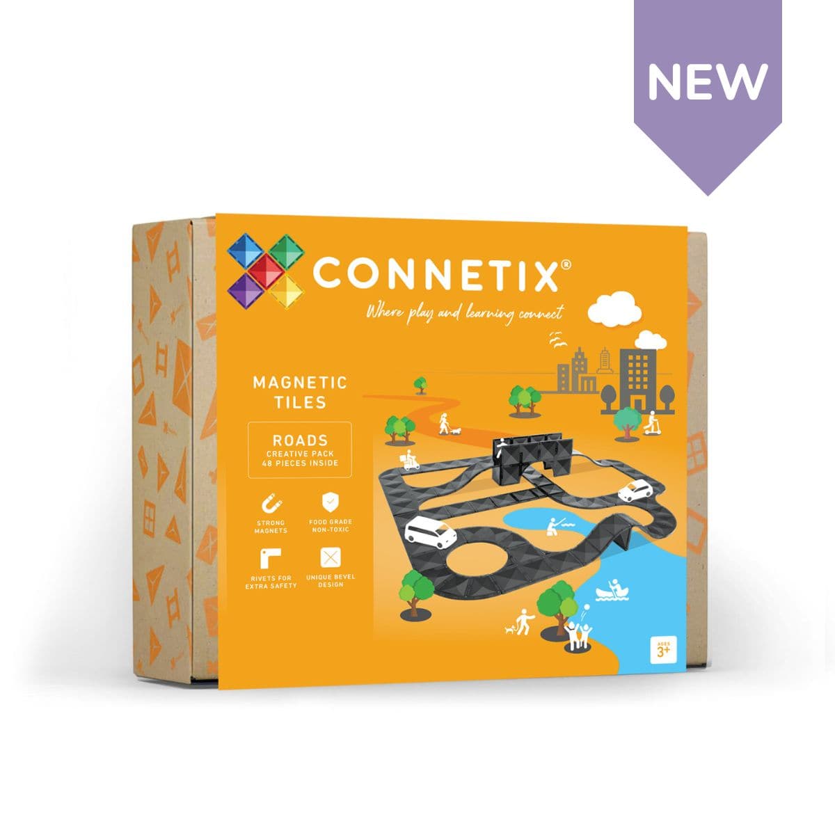 Connetix Roads Pack – Bouw Je Eigen Stad of Racebaan