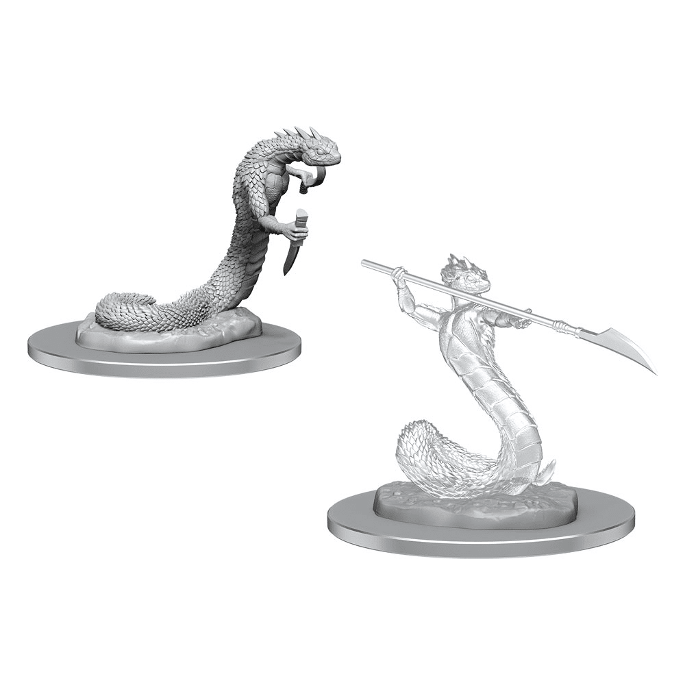Critical Role Unpainted Miniatures: Serpentfolk & Serpentfolk Ghost