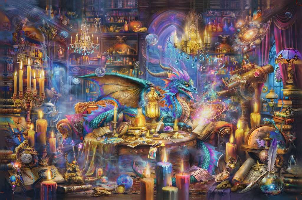 Ravensburger Puzzel Dragon's Library
