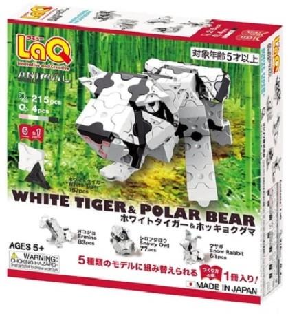 LaQ Animal World - White Tiger & Polar Bear (215-delig)