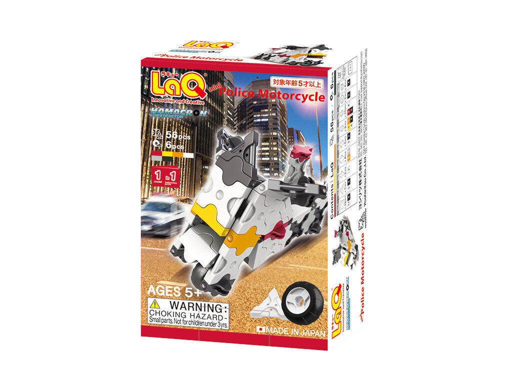 LaQ Hamacron Constructor MINI POLICE MOTORCYCLE (56-delig)