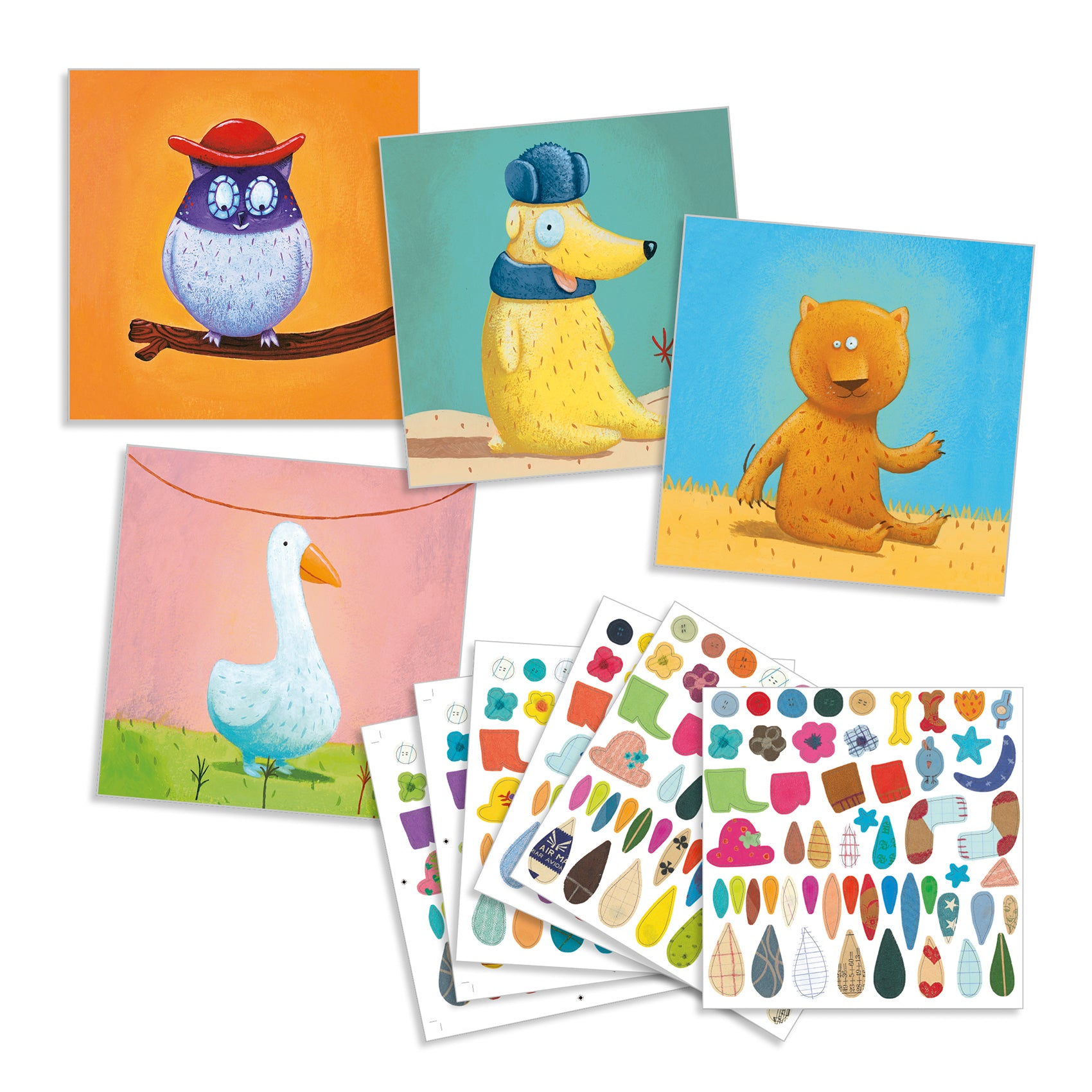 Creëren met Stickers - Dieren
