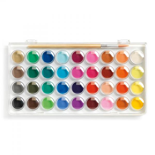 Watercolors Palettes - 36 Color Cakes - Waterverf