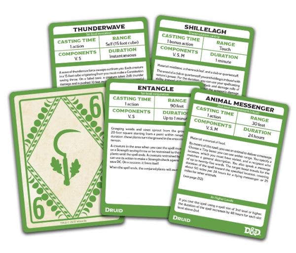 D&D Spellbook Cards - Druid (131 cards)