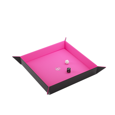 Magnetic Dice Tray Square Black/Pink