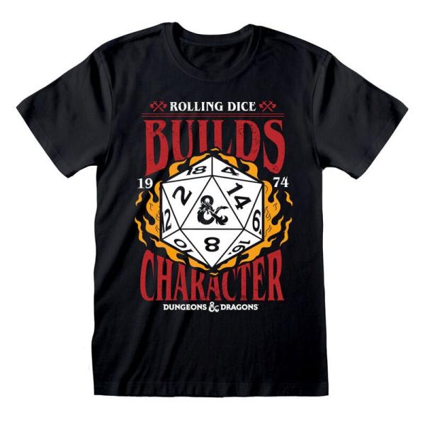 Dungeons & Dragons T-Shirt Builds Character - Size L