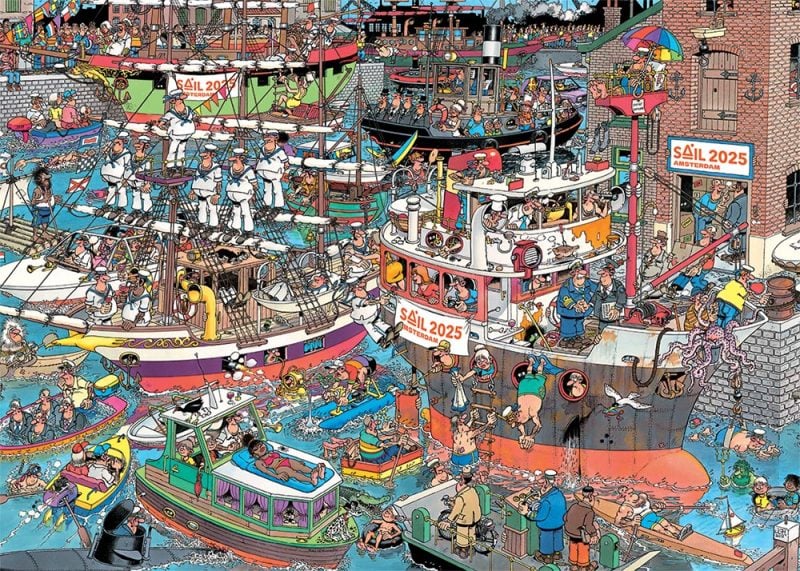Jan van Haasteren – Stap aan boord – 10e editie SAIL Amsterdam (1000)