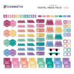 CONNETIX Pastel Mega Pack 202 Stuks – Magnetische Bouwtegels