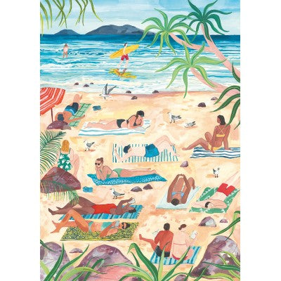 Tag am Strand Puzzle