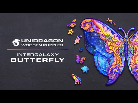 Unidragon Wooden Puzzle Intergalaxy Butterfly S