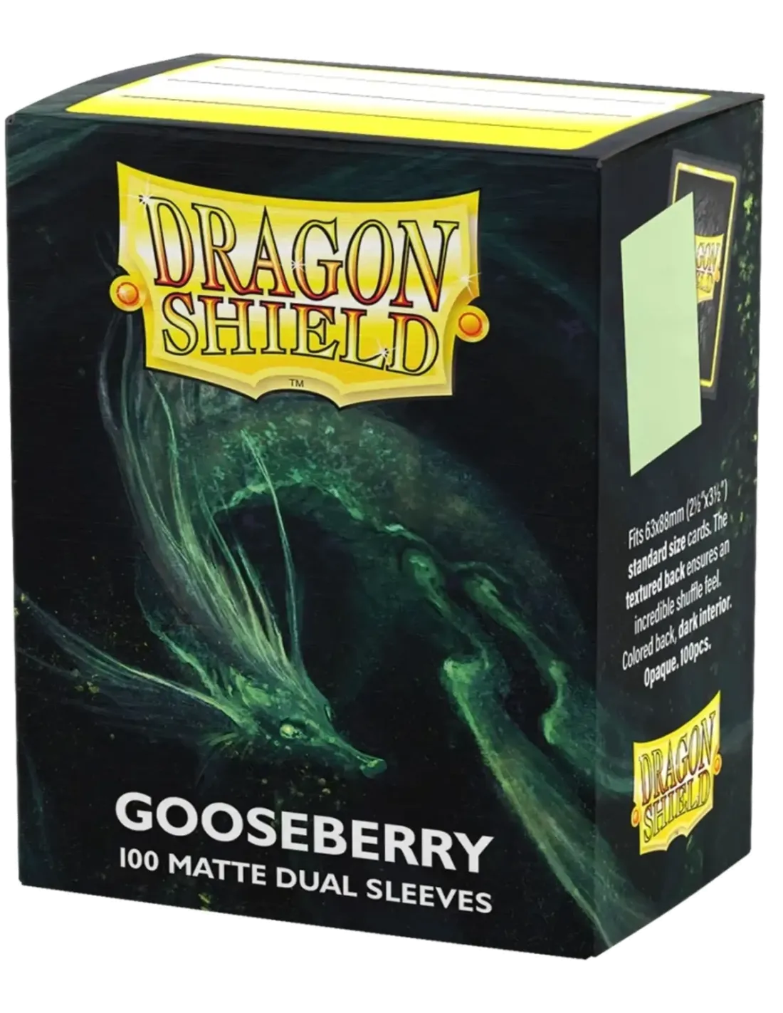 SLEEVES Dragon Shield Matte dual Gooseberry 100ct
