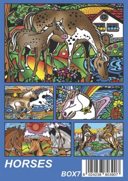 Colorvelvet Box - Paarden