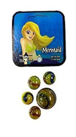 Knikkers - Mermaid (20x16mm + 1x25mm)