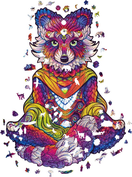 Unidragon Wooden Puzzle Emanating Racoon King Size
