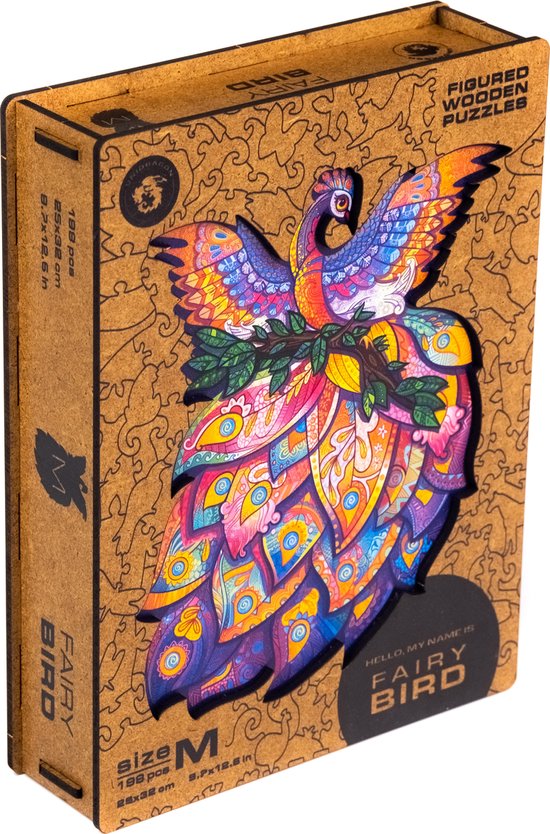 Unidragon Wooden Puzzle Fairy Bird King Size