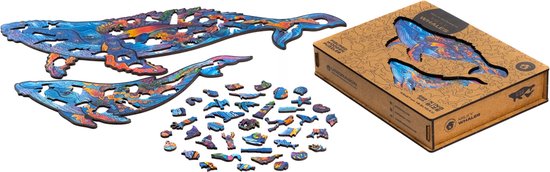 Unidragon Wooden Puzzle Milky Whales Royal Size