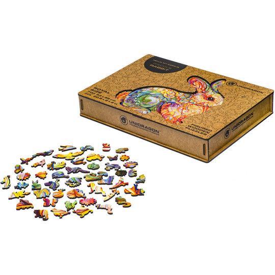 Unidragon Wooden Puzzle Precious Rabbit S