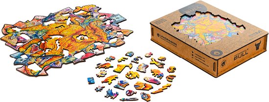 Unidragon Wooden Puzzle Prosperous Bull M