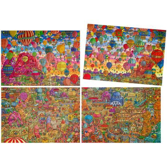 Unidragon Wooden Puzzle Quezzle 1-4 part Amazing Cappadocia