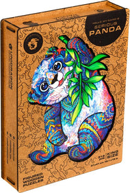 Unidragon Wooden Puzzle Serious Panda King Size