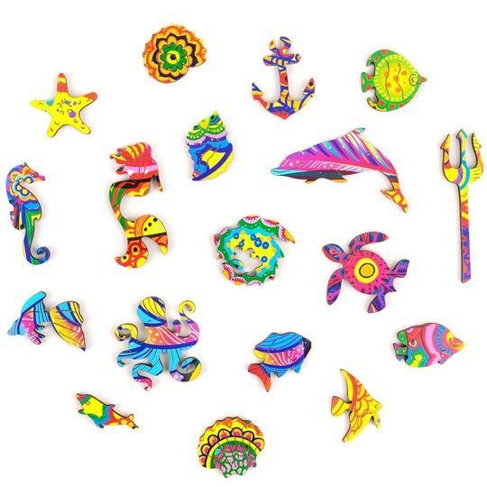 Unidragon Wooden Puzzle Shining Fish S