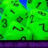 Vortex® Mega-hedral Bright Green/black Dobbelsteenset (7 stuks)