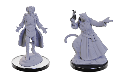 Critical Role Unpainted Miniatures: Lucien Tavelle & Cree Deeproots