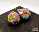 Switch Chessex Stud Earrings Festive Mosaic Mini-Poly d20 Pair 2 image