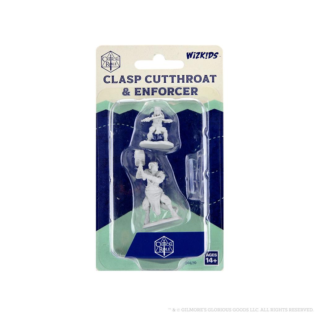 Critical Role Unpainted Miniatures: Clasp Cutthroat & Enforcer