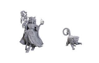 Critical Role Unpainted Miniatures: Fearne Calloway & Mister