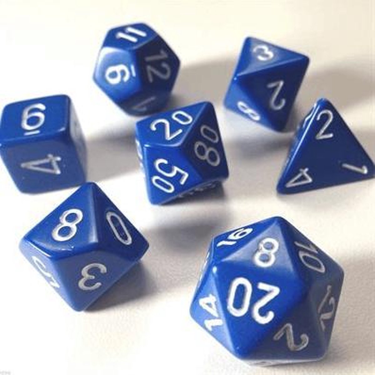 Polydice - Opaque -  Blue/ White
